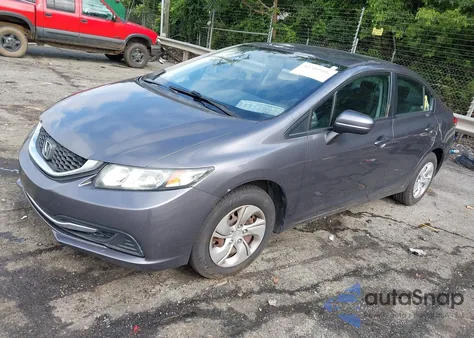 2015 Honda Civic Lx из США, поврежденный, VIN 19XFB2F5XFE042467